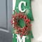 Glitzhome® 3.5ft. Wooden Welcome Christmas Tree Porch Sign